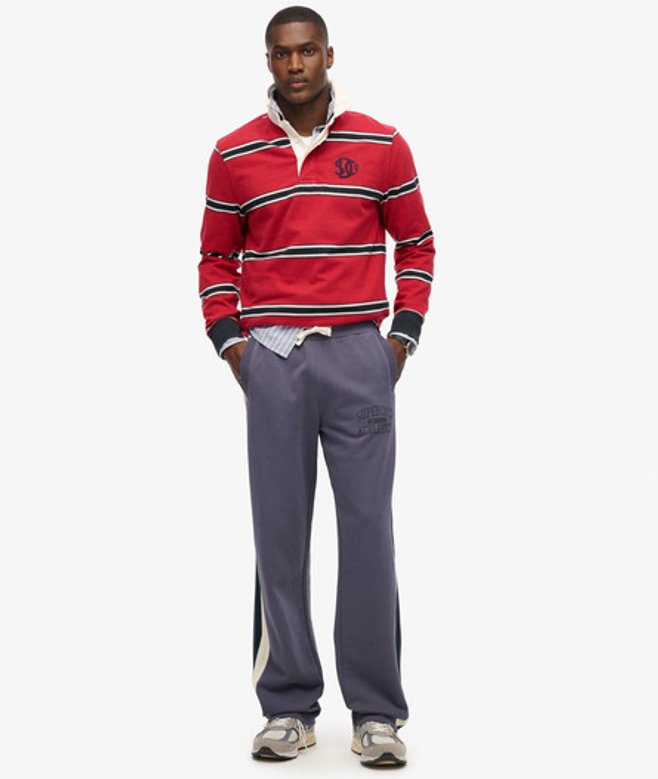 Superdry Men’s Athletic Essentials Straight Joggers Purple Superdry Men’s Athletic Essentials Straight Joggers Purple
