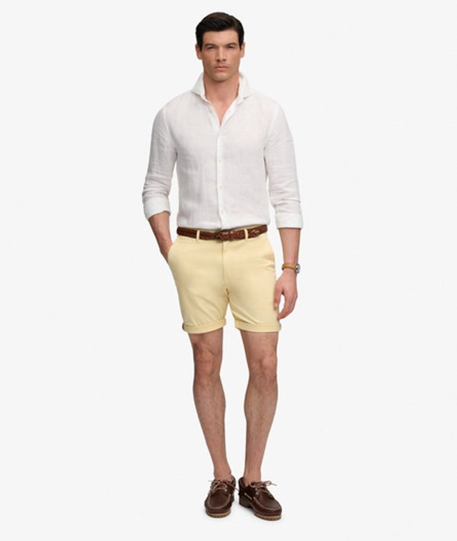 Superdry Men’s Premium Regular Chino Shorts Yellow Superdry Men’s Premium Regular Chino Shorts Yellow