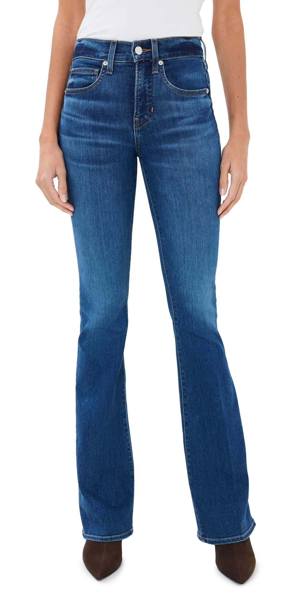 Veronica Beard Jean Beverly High Rise Skinny Flare Jeans Bright Blue Veronica Beard Jean Beverly High Rise Skinny Flare Jeans Bright Blue