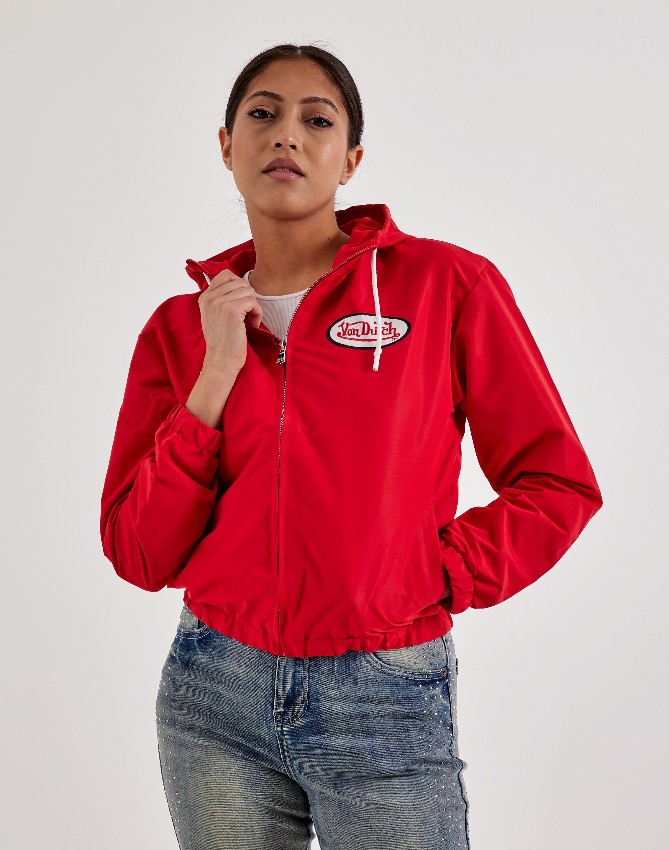 Von Dutch Eye Logo Windbreaker Jacket Von Dutch Eye Logo Windbreaker Jacket