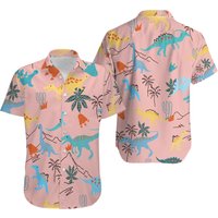 Color Dinosaur Hawaiian Shirt Color Dinosaur Hawaiian Shirt