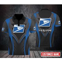 Personalized Postal Service Polo Shirt, United Sps d Printed Polo Shirt
