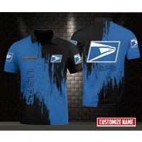 Personalized Postal Service Polo Shirt, United Sps d Printed Polo Shirt Personalized Postal Service Polo Shirt, United Sps d Printed Polo Shirt
