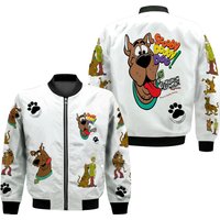 Scooby Doo Printed Unisex Windproof Bomber Jacket