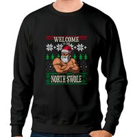 The North Swole Santa Claus Christmas Gym Pun Sweatshirt The North Swole Santa Claus Christmas Gym Pun Sweatshirt