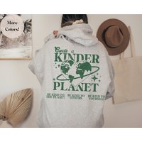 Create A Kinder Planet Oversized Hoodie Create A Kinder Planet Oversized Hoodie