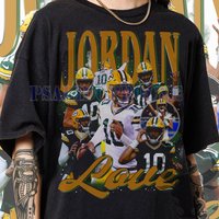 Vintage s Graphic Style Jordan Love shirt, Jordan Love Vintage Tee, American Football Gift