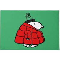 Snoopy Red Puffer Jacket Doormat Snoopy Red Puffer Jacket Doormat