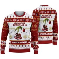 Christmas Horror Movie Sweatshirt, Horror Characters Sweatshirt