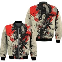 Vintage Japanese Men’s Bomber Jacket ,men’s Aop Bomber Jacket