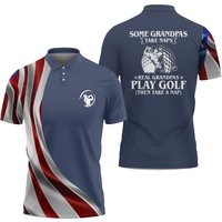 American Flag Golf Polo Shirt American Flag Golf Polo Shirt