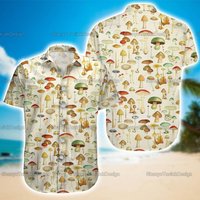Mushroom Hawaiian Shirt Mushroom Hawaiian Shirt
