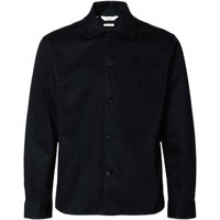 Shirt shirt Selected Homme tate heavy twill overshirt – black