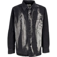 Shirt Long Sleeve Denim Shirt Black Denim