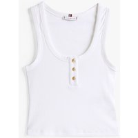 Tommy Hilfiger SLIM HENLEY GB SCOOP-NK TANK TOP