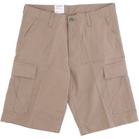 Men’s Regular Cargo Short Leather Trousers Rinsed