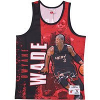 Men’s Basketball Vest Nba Burst Mesh Tank No Dwyane Wade Miahea Original Team Colors
