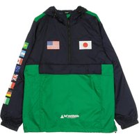 Men’s Pull-On Windbreaker Flags Anorak Jacket French Navy Men’s Pull-On Windbreaker Flags Anorak Jacket French Navy
