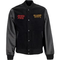 More Fire Varsity Jacket Men’s College Jacket Black More Fire Varsity Jacket Men’s College Jacket Black