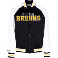 Men’s Bomber Jacket NHL Primetime Lw Satin Jacket Bosbru Black Men’s Bomber Jacket NHL Primetime Lw Satin Jacket Bosbru Black