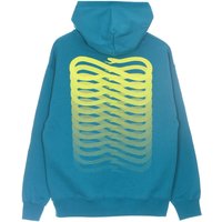 Lightweight Hooded Sweatshirt for Men Ribs Yellow Hoodie Turquoiseyellow