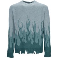 Double Flames Men’s Sweater Ls Jumper Balsam Green Double Flames Men’s Sweater Ls Jumper Balsam Green