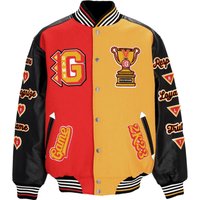 Men’s College Jacket Respect Loyalty Truth Varsity Jacket Jolly Blackroyal Redmustard Men’s College Jacket Respect Loyalty Truth Varsity Jacket Jolly Blackroyal Redmustard