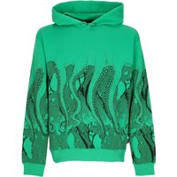 Lightweight Hooded Sweatshirt for Men Fishnet Hoodie Green