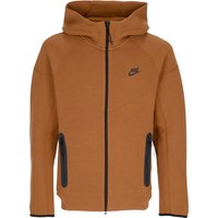 Lightweight Sweatshirt with Zip Hood for Men Tech Fleece Full-zip Windrunner Hoodie Lt British Tanblack