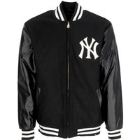 Men’s Bomber Jacket Mlb Wool Zip Up Neyyan Jet Black Men’s Bomber Jacket Mlb Wool Zip Up Neyyan Jet Black