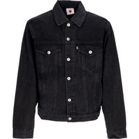 Men’s Jeans Running Jacket Dog Denim Trucker Jacket Black Denim Men’s Jeans Running Jacket Dog Denim Trucker Jacket Black Denim
