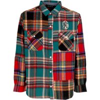 Shirt Long Sleeve Patchwork Check Shirt Multi Check Shirt Long Sleeve Patchwork Check Shirt Multi Check