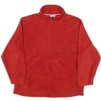WHITESIERRA Mens Red Plain Pullover Regular Fit Jumper L Polyester Blend