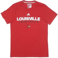 ADIDAS Mens Red Louisville Cardinals Graphic Shirt M Short Sleeve Crew Neck