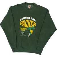 Corner Bar Packer Football Club Fruit Of The Loom Graphic Sweatshirt – Green Cotton Blend