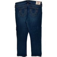 True Religion Contrast Stitch Jeans – W L Dark Wash Cotton