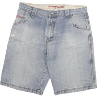 TORN CULTURE Mens Denim Blue Casual Shorts W Cotton Blend Distressed TORN CULTURE Mens Denim Blue Casual Shorts W Cotton Blend Distressed