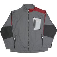 Mens Grey & Burgundy Plain Polyester Blend Zip Jacket Lightweight Water Mens Grey & Burgundy Plain Polyester Blend Zip Jacket Lightweight Water