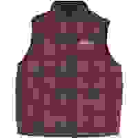 BUFFALO Mens Red & Black Checked Sleeveless Puffer Jacket S Polyester Blend Zip BUFFALO Mens Red & Black Checked Sleeveless Puffer Jacket S Polyester Blend Zip