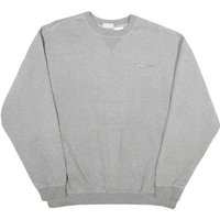 REEBOK Mens Grey Crew Neck Sweatshirt Cotton Blend Casual Pullover REEBOK Mens Grey Crew Neck Sweatshirt Cotton Blend Casual Pullover