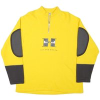 CACT Mens Yellow & Charcoal Ski And Board Zip Sweatshirt S Pullover Cotton CACT Mens Yellow & Charcoal Ski And Board Zip Sweatshirt S Pullover Cotton
