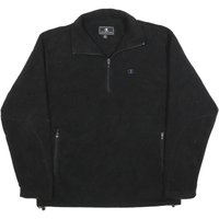 CHAMPION Mens Black Pullover Plain Crew Neck Basic Knit Jumper M Zip Pockets CHAMPION Mens Black Pullover Plain Crew Neck Basic Knit Jumper M Zip Pockets