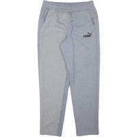 PUMA Mens Joggers Grey M W L Cotton Blend Regular Fit Tapered Leg