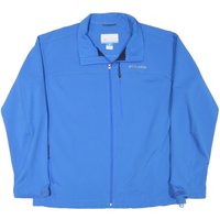 COLUMBIA Mens Blue Softshell Jacket Polyester Blend Zip Outdoor Sportswear COLUMBIA Mens Blue Softshell Jacket Polyester Blend Zip Outdoor Sportswear