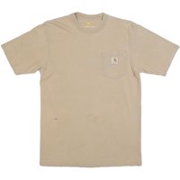 CARHARTT Mens Beige Pocket Shirt S Short Sleeve Crew Neck Workwear Casual CARHARTT Mens Beige Pocket Shirt S Short Sleeve Crew Neck Workwear Casual