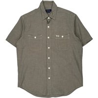Polo By Ralph Lauren Short Sleeve Shirt – Medium Grey Linen Polo By Ralph Lauren Short Sleeve Shirt – Medium Grey Linen