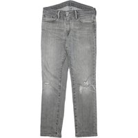 LEVI’S Mens Jeans Grey Slim Skinny Denim Medium W L Distressed
