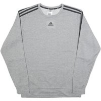 ADIDAS Mens Grey Sweatshirt M Crew Neck Cotton Blend Pullover Sports Casual ADIDAS Mens Grey Sweatshirt M Crew Neck Cotton Blend Pullover Sports Casual
