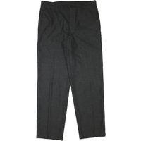 WARREN PARKER Mens Polyester Blend Black Regular Fit Straight Leg Trousers W WARREN PARKER Mens Polyester Blend Black Regular Fit Straight Leg Trousers W