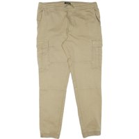 CLOCKHOE Mens Slim Beige Cargo Trousers W L Drawstring Cotton Blend CLOCKHOE Mens Slim Beige Cargo Trousers W L Drawstring Cotton Blend